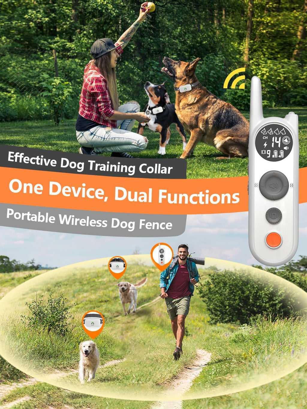 Wireless Dog Fence for 2 Dogs Y711442