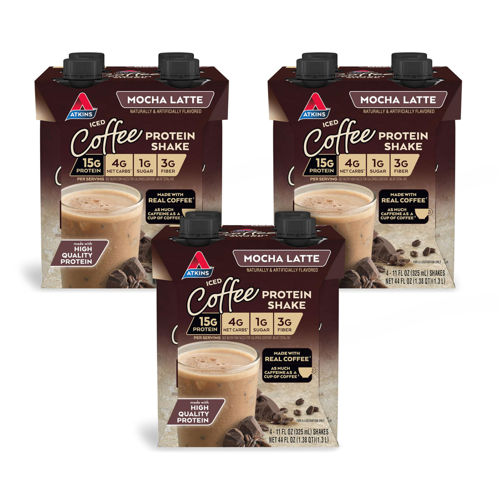 Chocolate Banana & Mocha Latte Protein Shake, 15g Protein, Keto Friendly G140