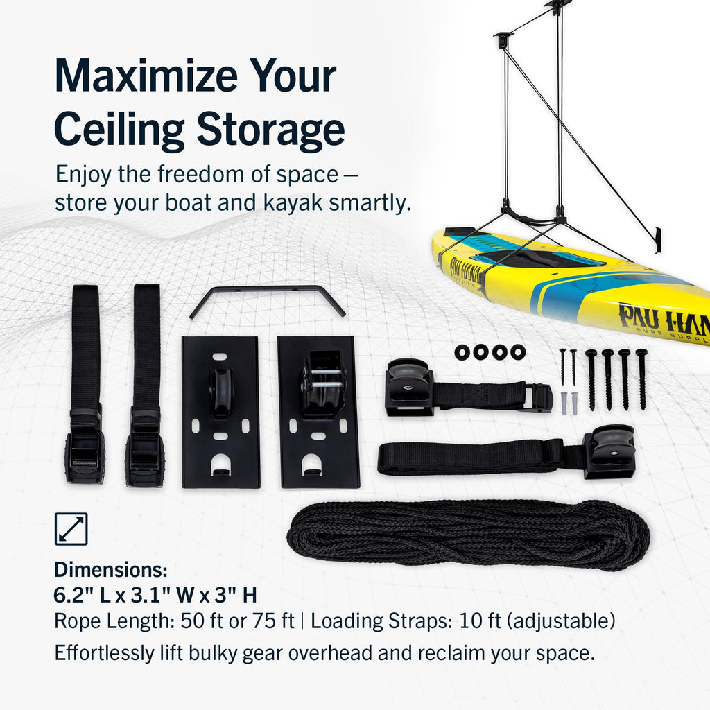 Kayak and Canoe Ceiling Hoist Storage Rack T59256