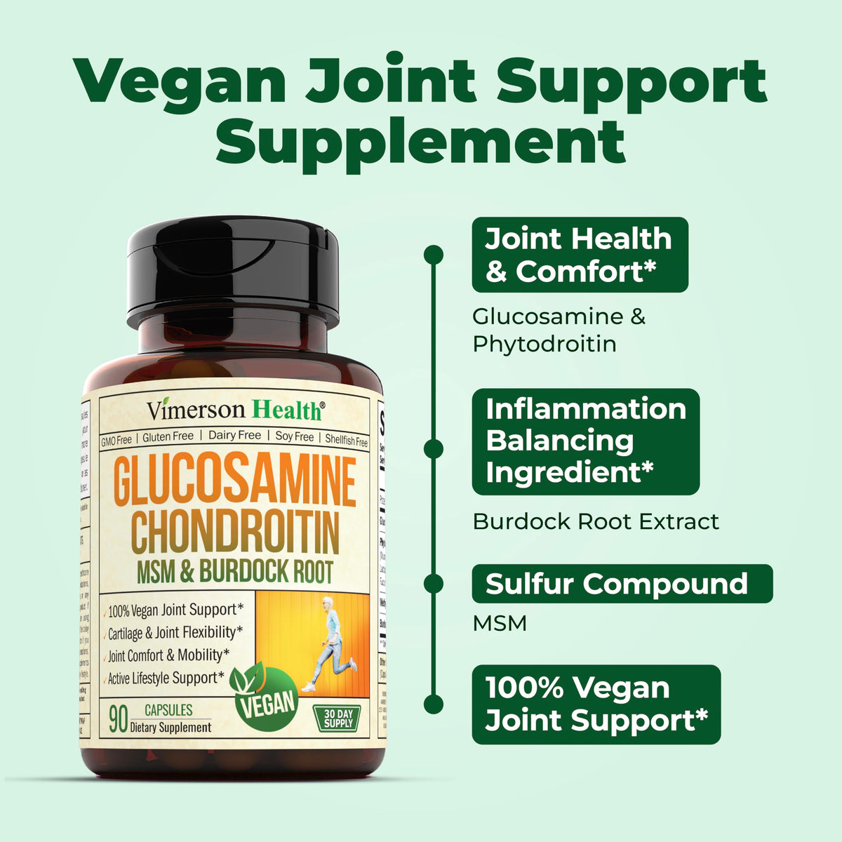 Turmeric Curcumin with Black Pepper Extract Joint Support Supplement V4014