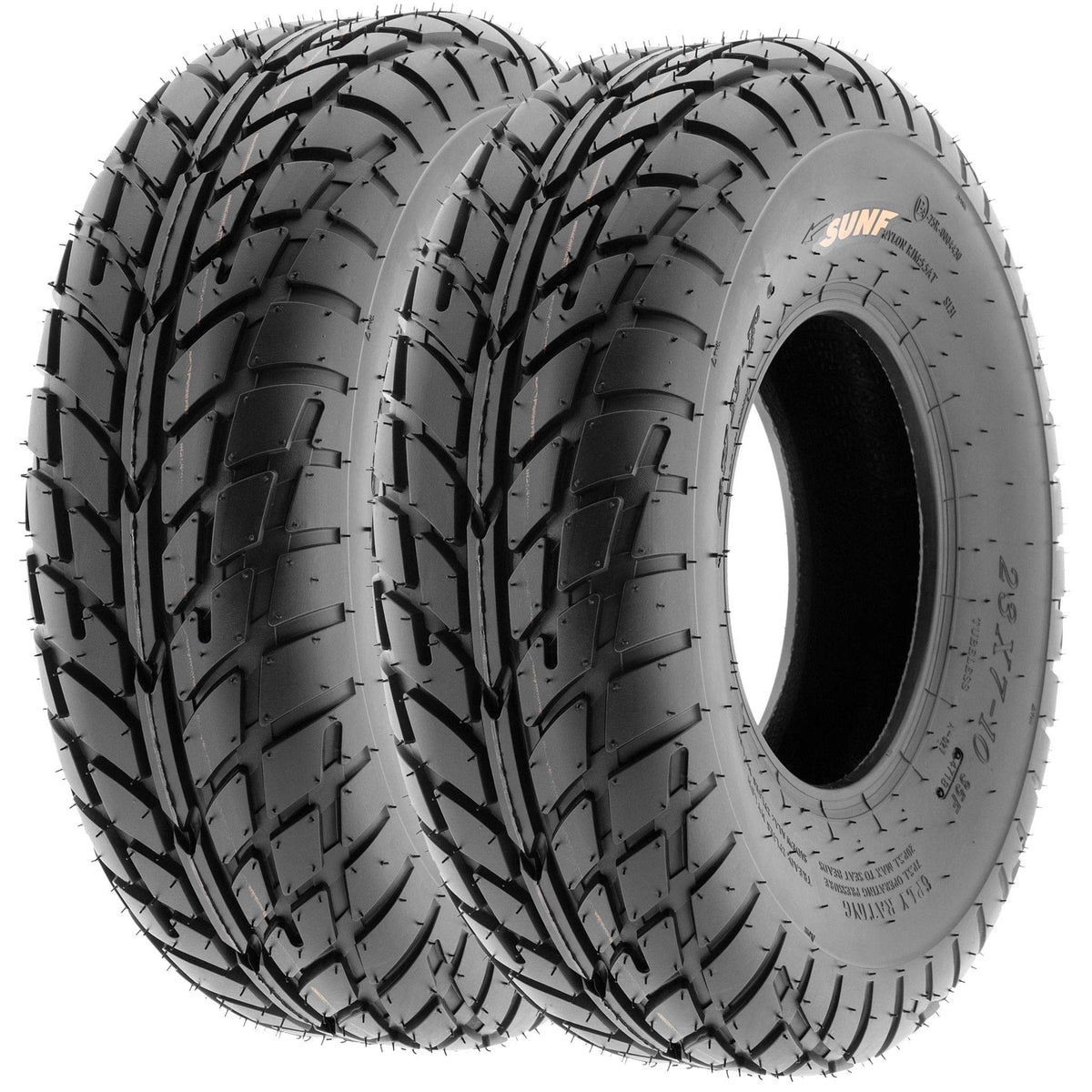 Set of 4 ATV UTV Tires 19x6-10 Front & 18x9.5-8 Rear Tubeless F503891
