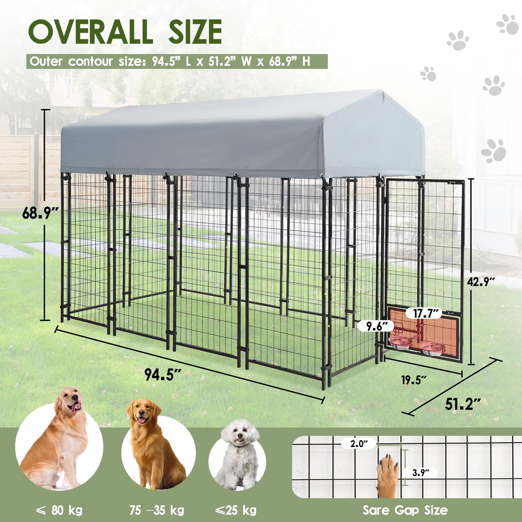 8x4x6 FT Dog Kennel H706