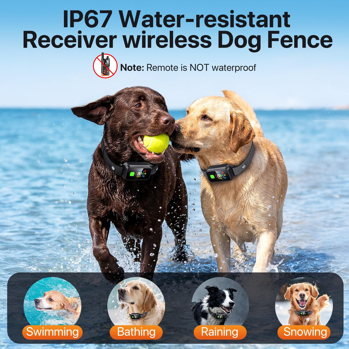 Wireless Dog Collar Fence System & Training Collar X810