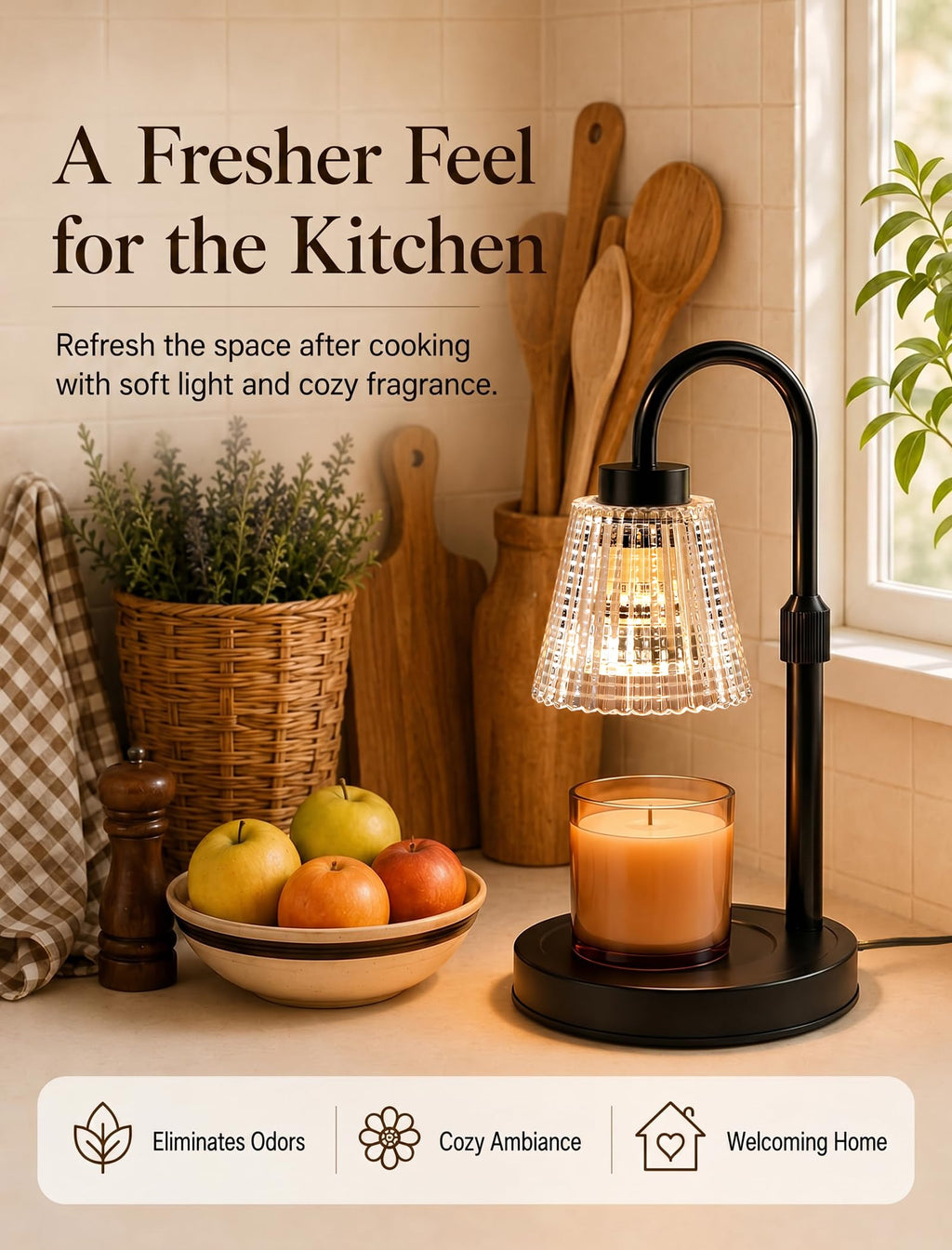 Candle Warmer Lamp with Timer and Dimmer C526