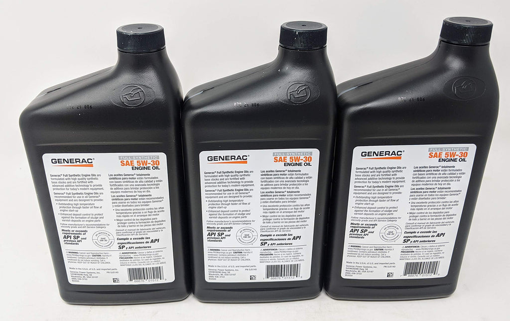 Full Synthetic 5W-30 Motor Oil Quart Bottle Pack of 3 P3490