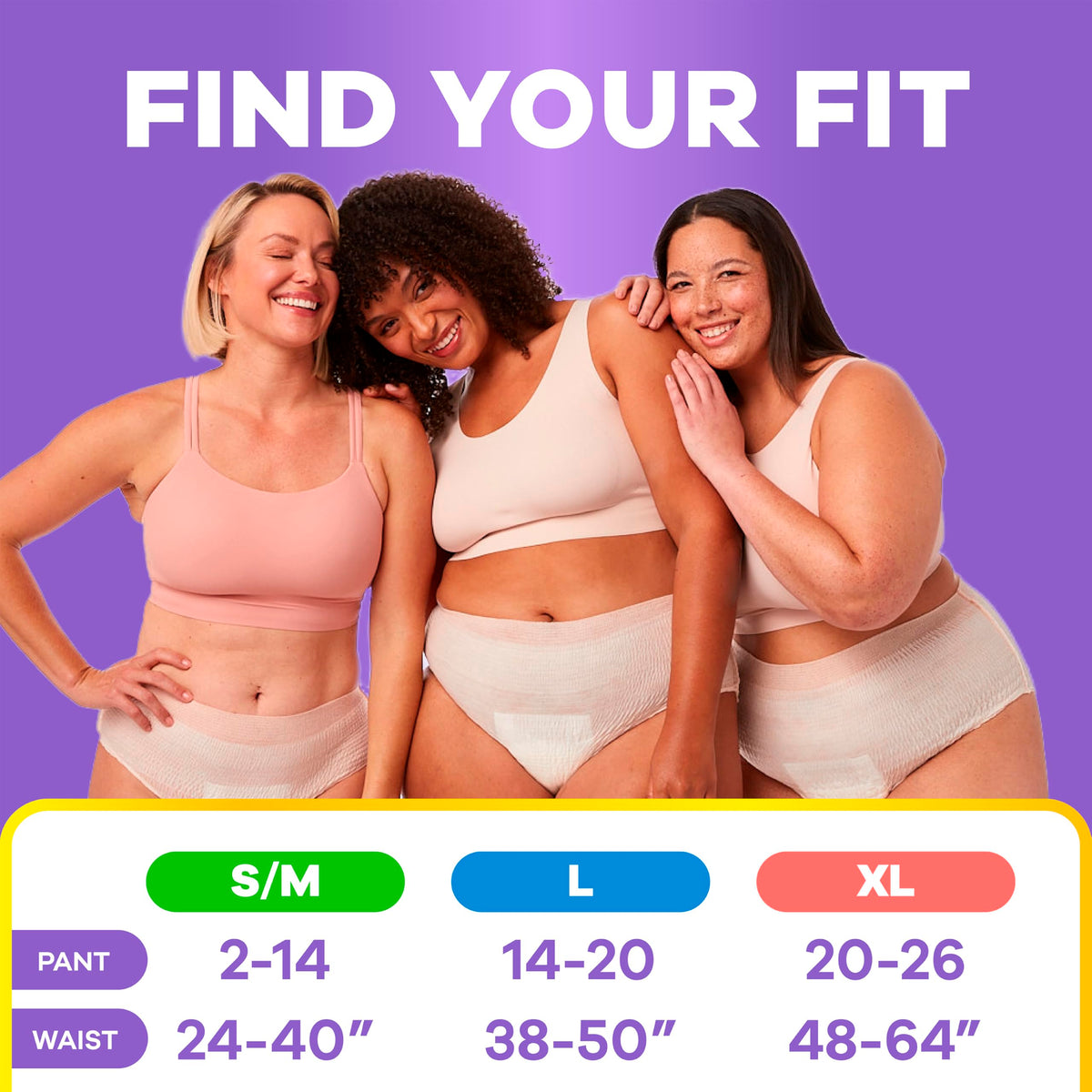 Adult Diapers for Women Size L 56 Count G442