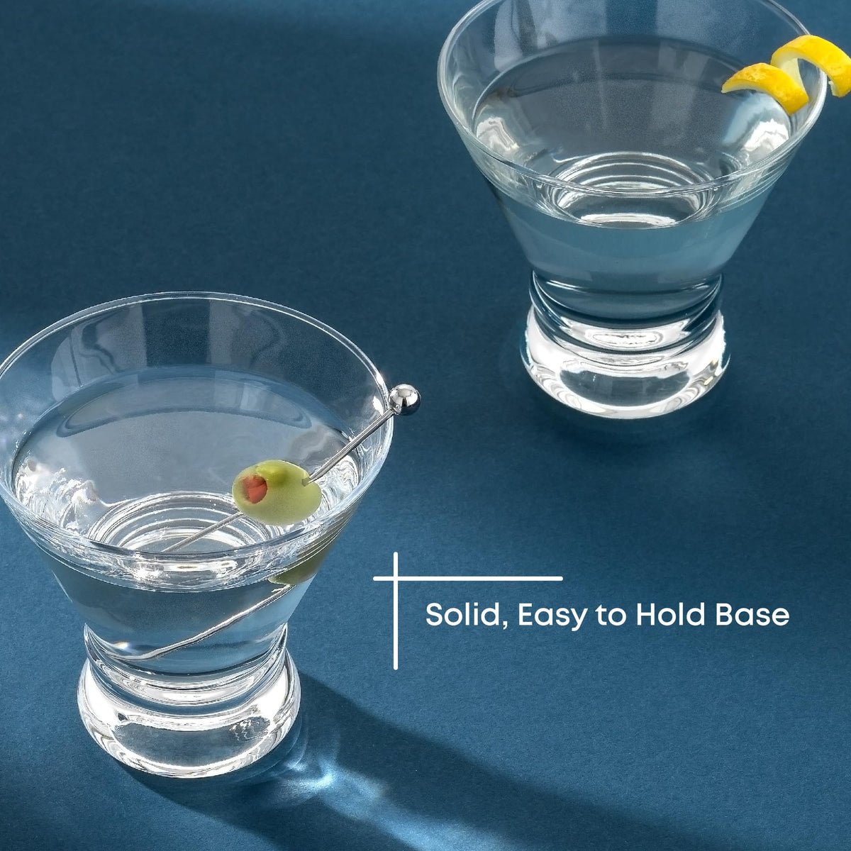Stemless Martini Glasses Set of 4 U42081