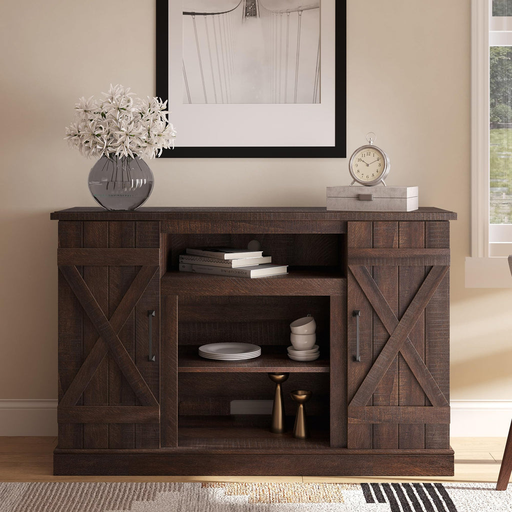 47" Espresso TV Stand & Media Entertainment Center V6819