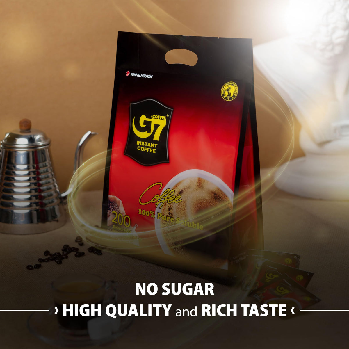 Pure Black and Cappucino Mocha Instant Coffee A742370