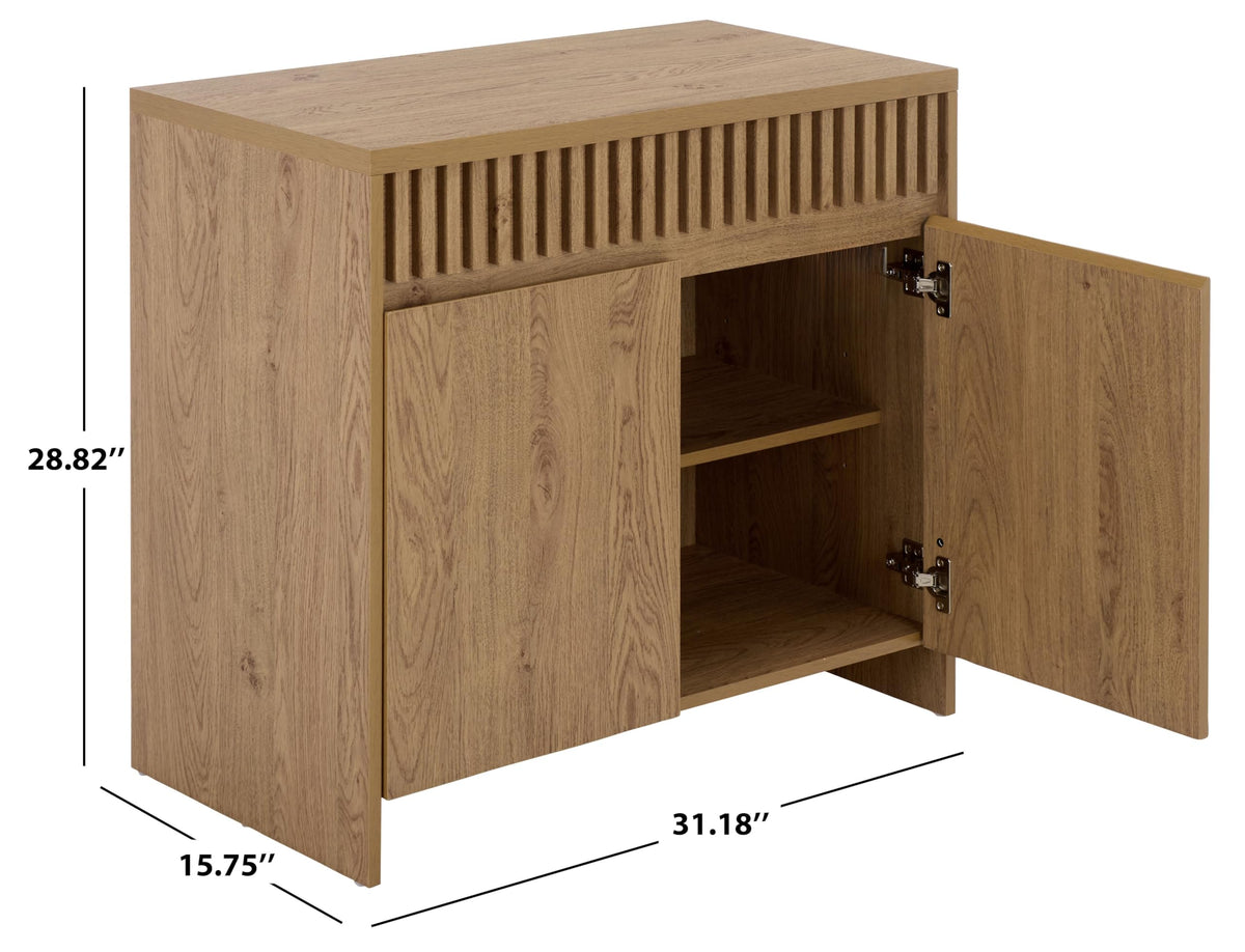 Oak 2-Door Media Stand O365458