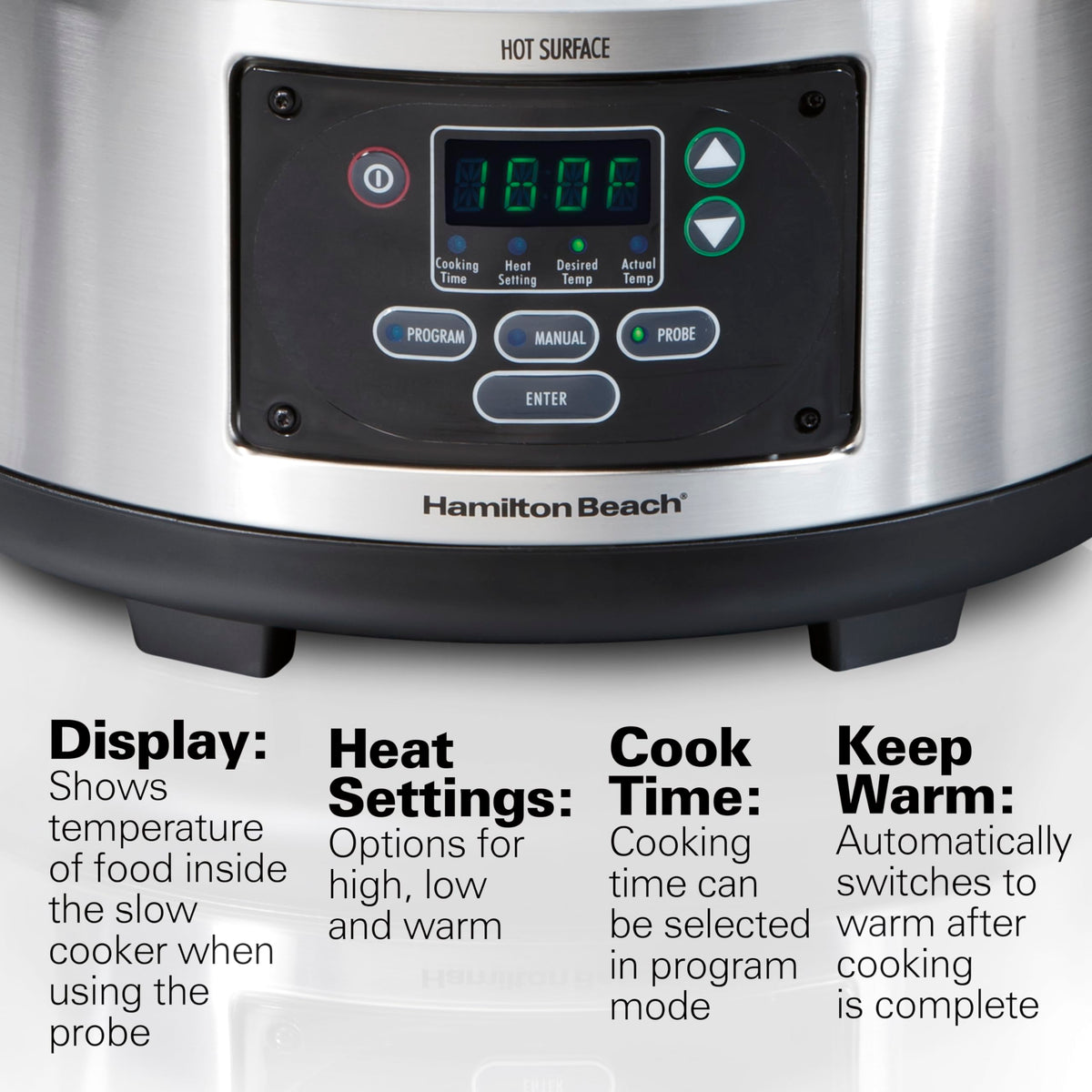 Portable 6 Quart Programmable Slow Cooker E8545