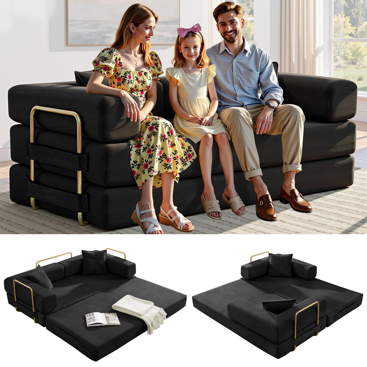 78" Convertible Futon Sofa Bed T65644