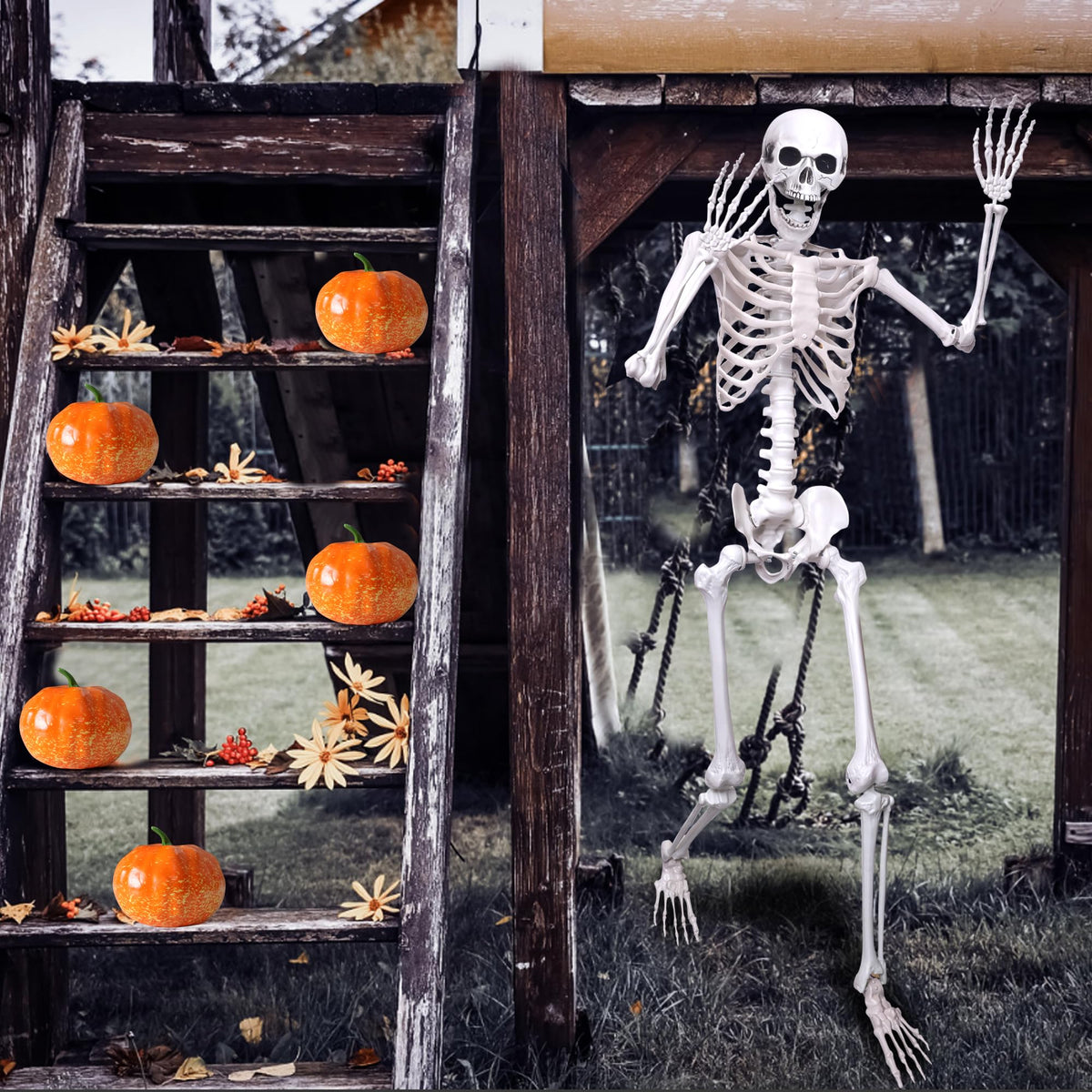 5.4ft Posable Full Body Skeleton W76476