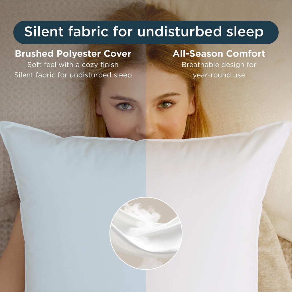 Queen Size Set of 2 Bed Pillows Q3176