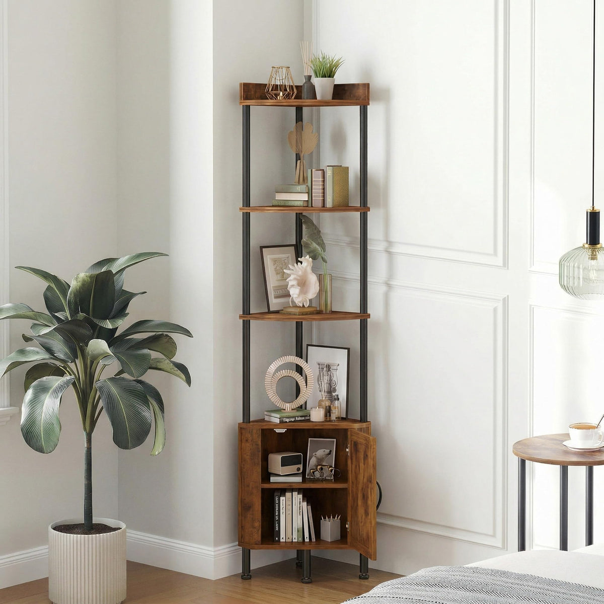 5-Tier Corner Shelf Stand T389