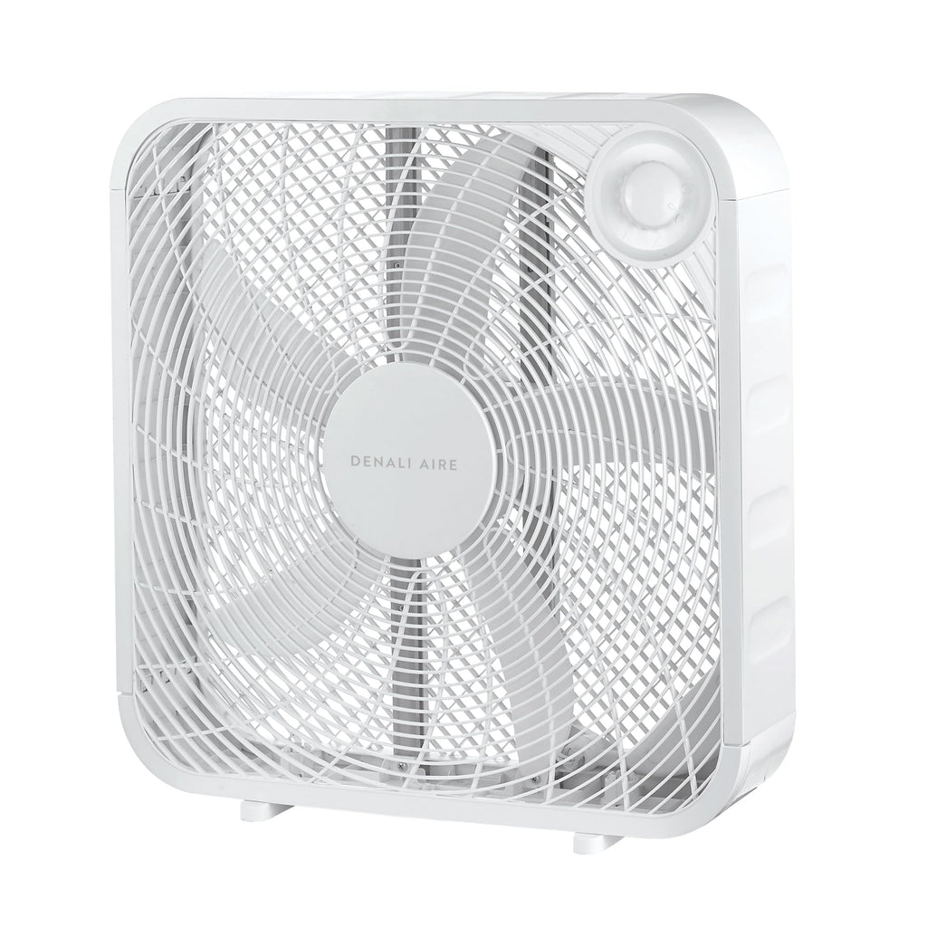20 Inch Box Fan with 3 Speed Settings, White P581393
