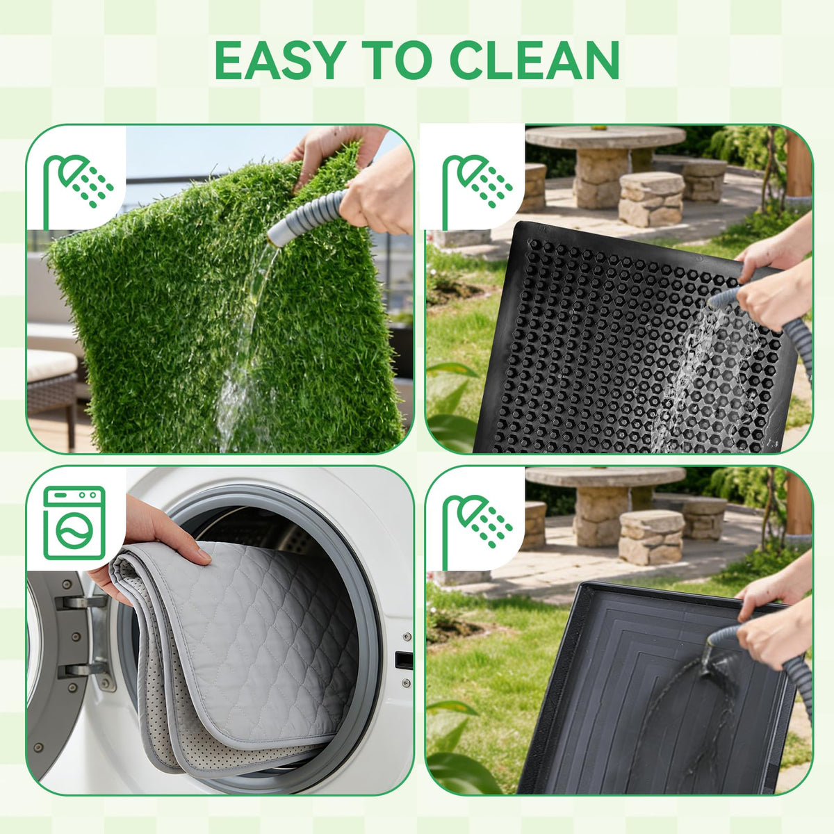 20x30 Inch Artificial Grass Dog Potty Pad with Tray T4280