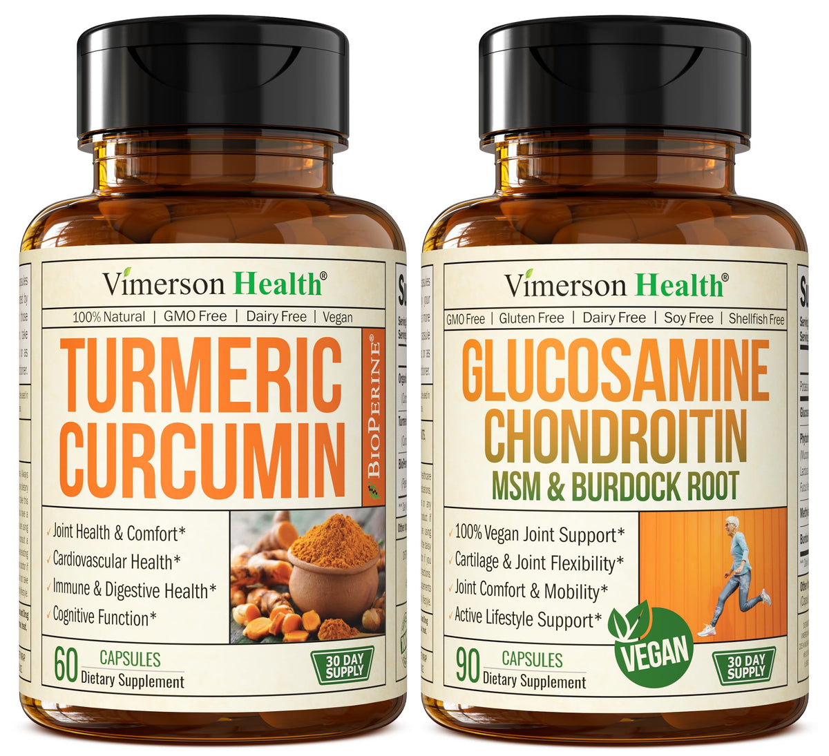 Turmeric Curcumin with Black Pepper Extract Joint Support Supplement V4014