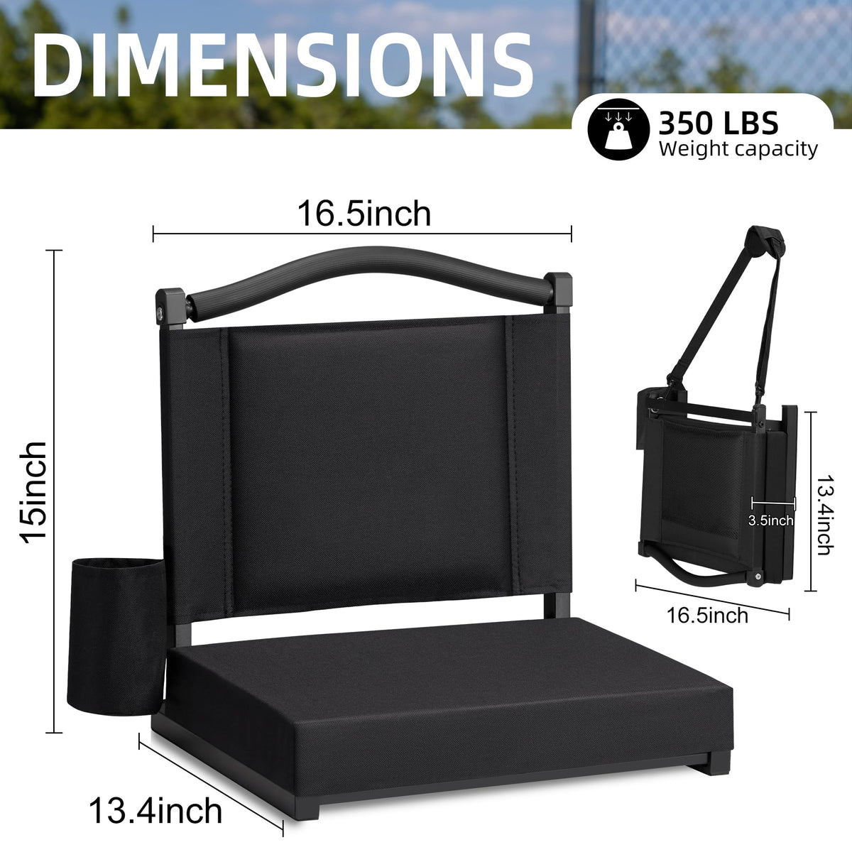 Stadium Seats with Back Support and Cushion G63117