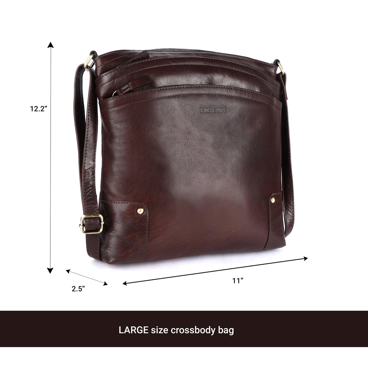 Large Soft Real Leather Womens Crossbody Handbags and Purses I733783