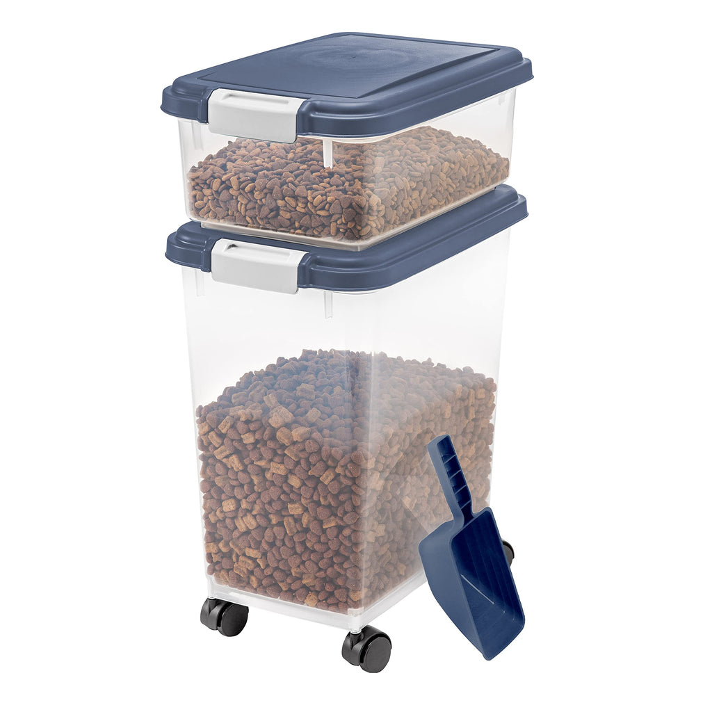 33qt + 12qt Airtight Pet Food Storage Container Combo with Scoop S977