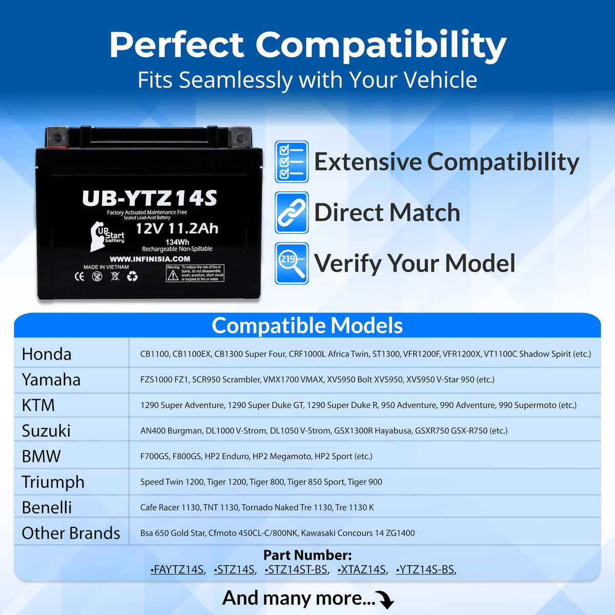 12V 11.2Ah Battery B515915