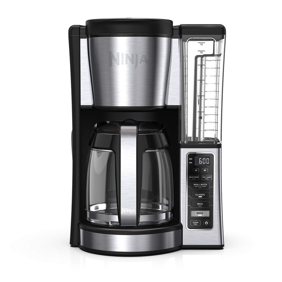 12 Cup Glass Carafe Stainless Steel Coffee Maker X191