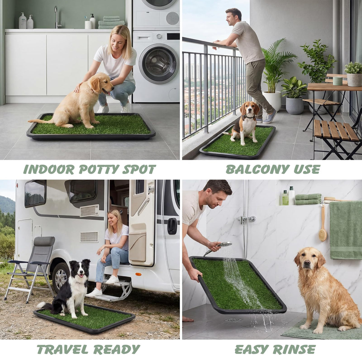 Dog Grass Pad with Tray 30 x 20 in Z417235