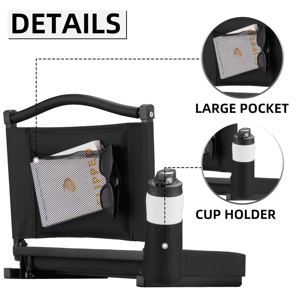 Stadium Seats with Back Support and Cushion G63117