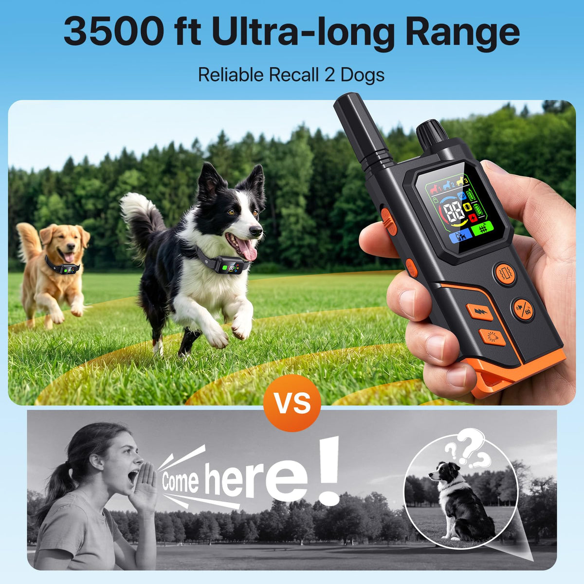 Wireless Dog Collar Fence System & Training Collar X810