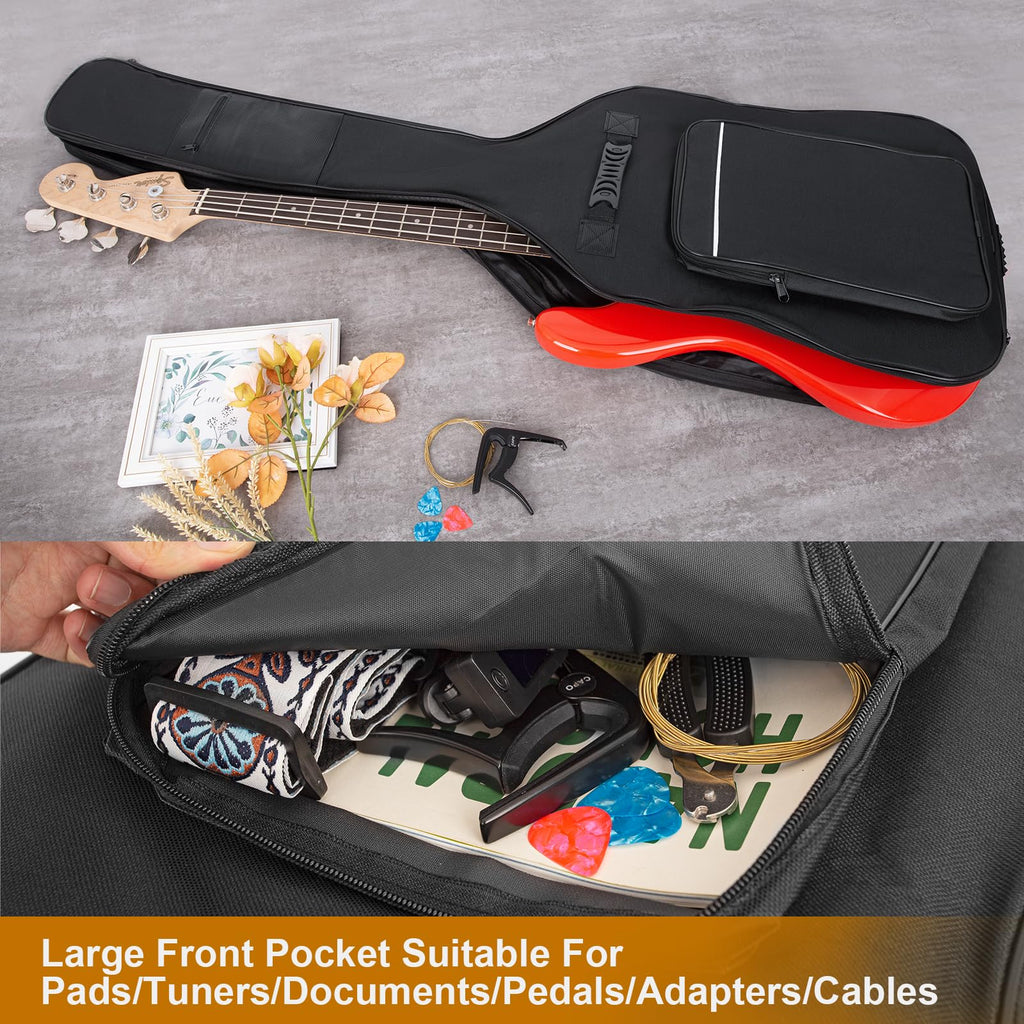 Black Waterproof Bass Guitar Gig Bag T950512