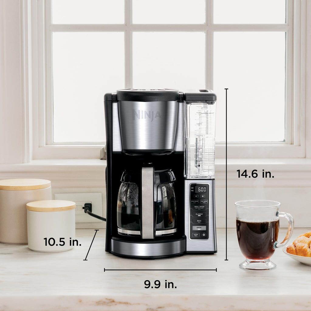 12 Cup Glass Carafe Stainless Steel Coffee Maker X191