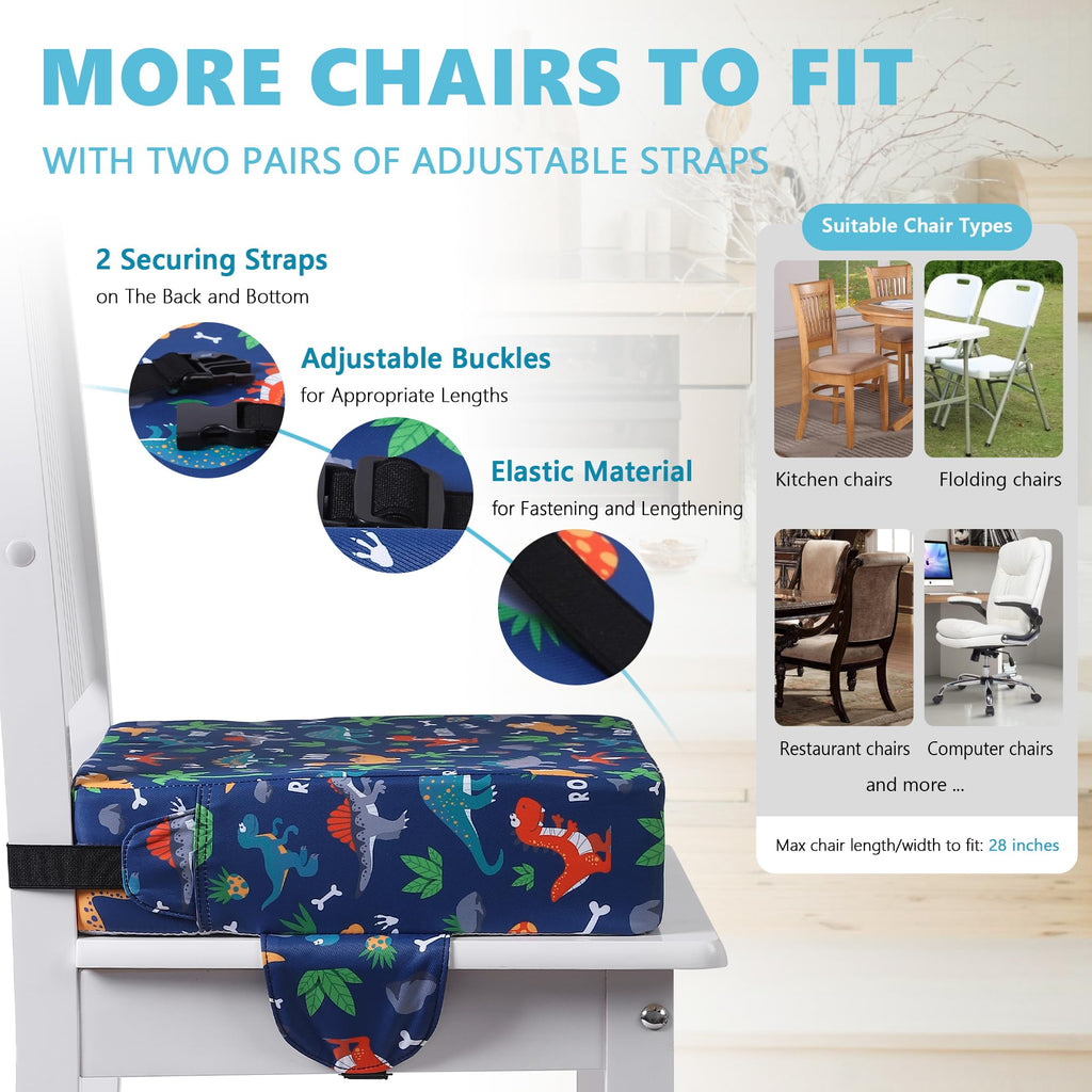 Toddler Booster Seat with Adjustable Straps J24307