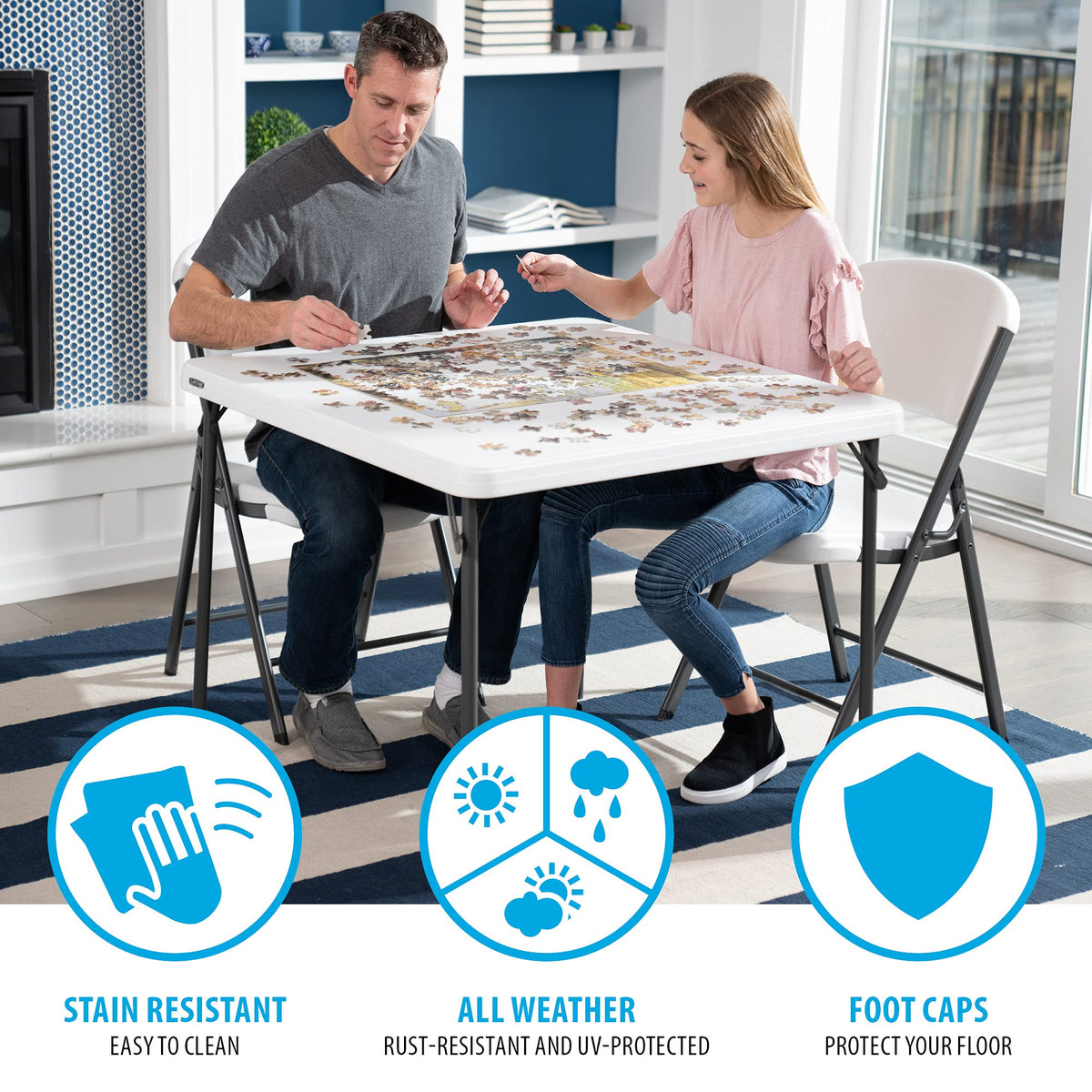 37-Inch Square Folding Card Table D3699