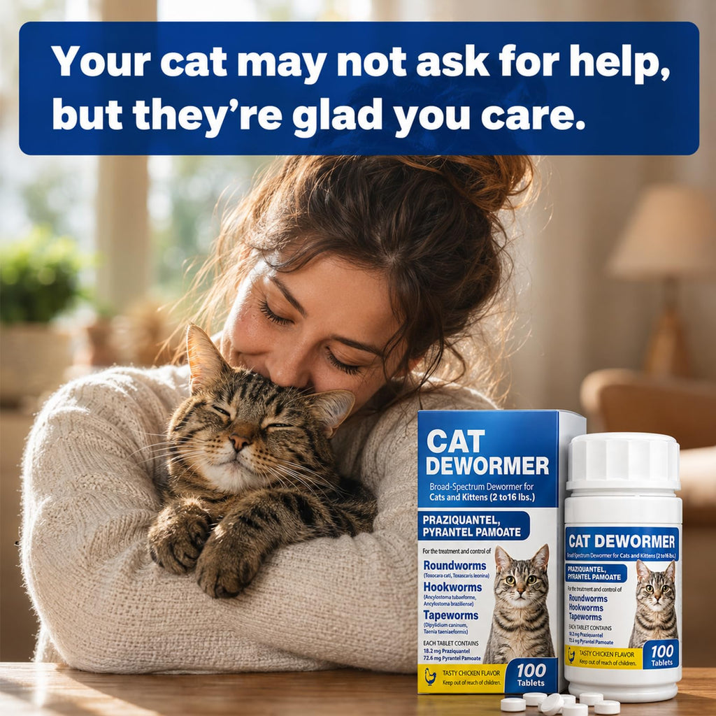 Cat and Kitten Dewormer 100 Tablets T2878