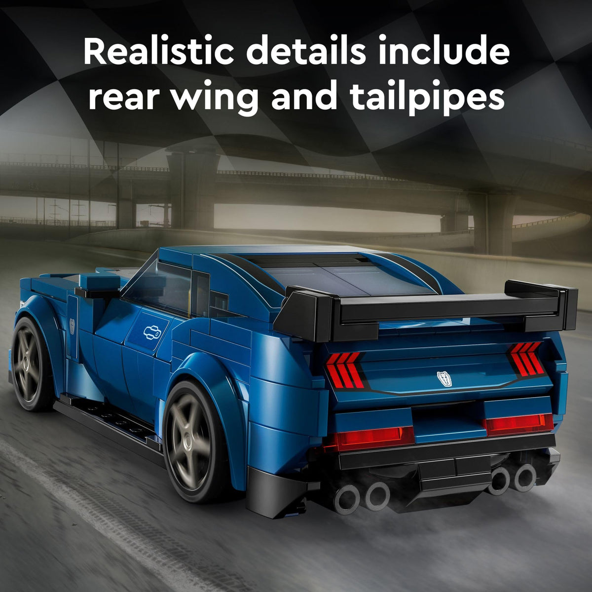 Buildable Blue Sports Car Model Set B771341