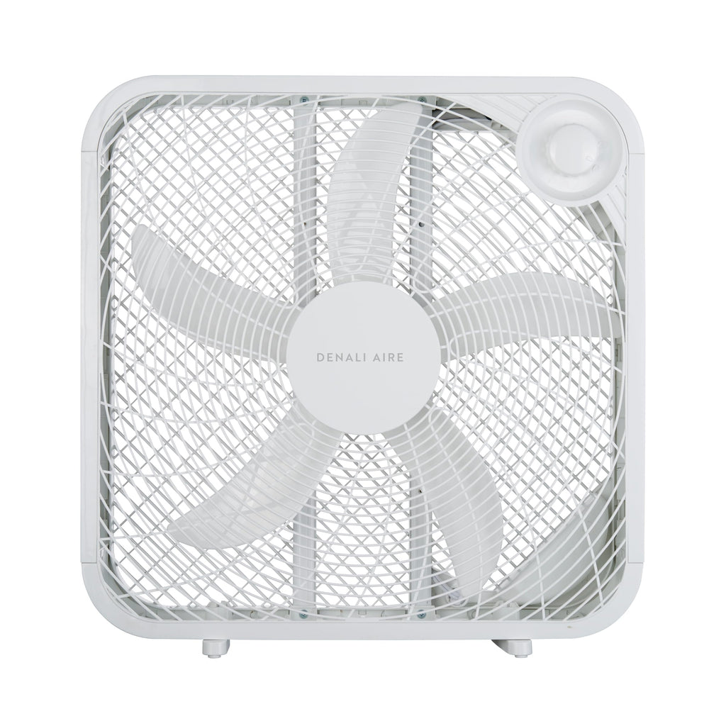 20 Inch Box Fan with 3 Speed Settings, White P581393