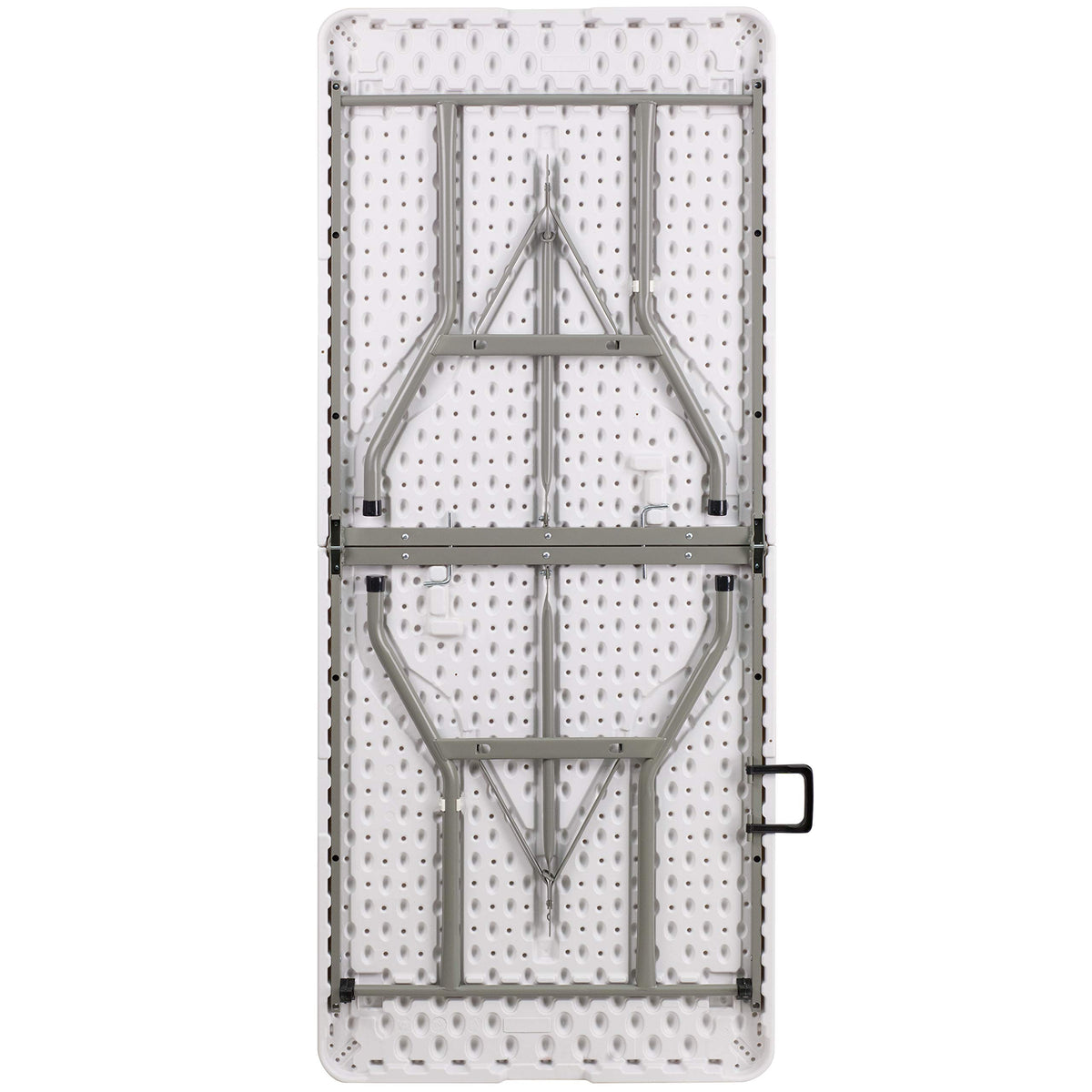 White 6-Foot Bi-Fold Plastic Folding Table Q995