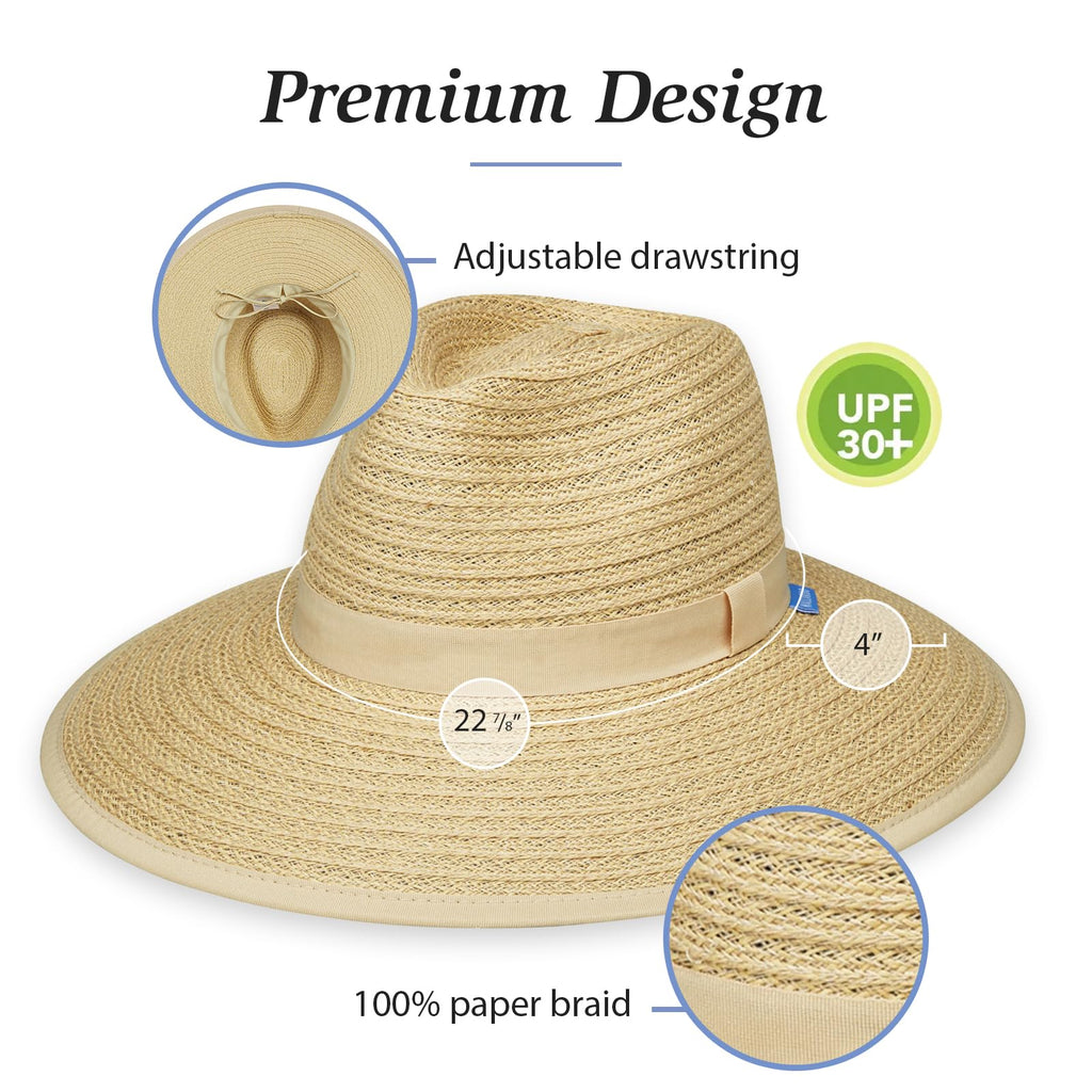 Women's Wide Brim Fedora X5897