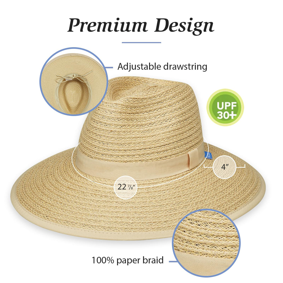Women's Wide Brim Fedora X5897