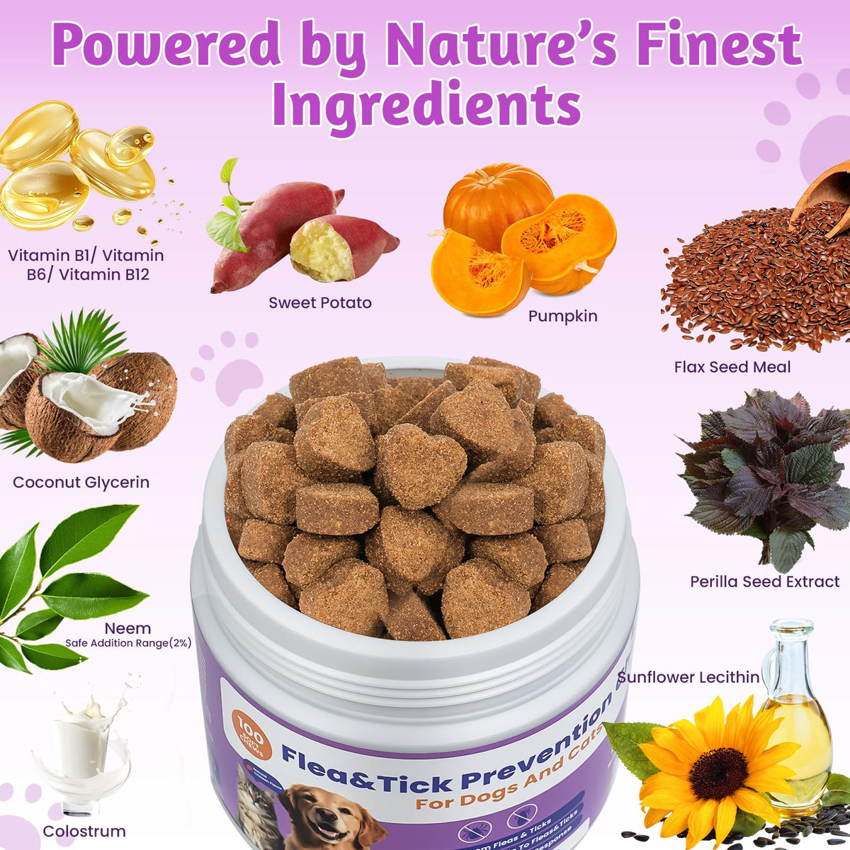 Dog Flea and Tick Treatment Soft Chews G33353