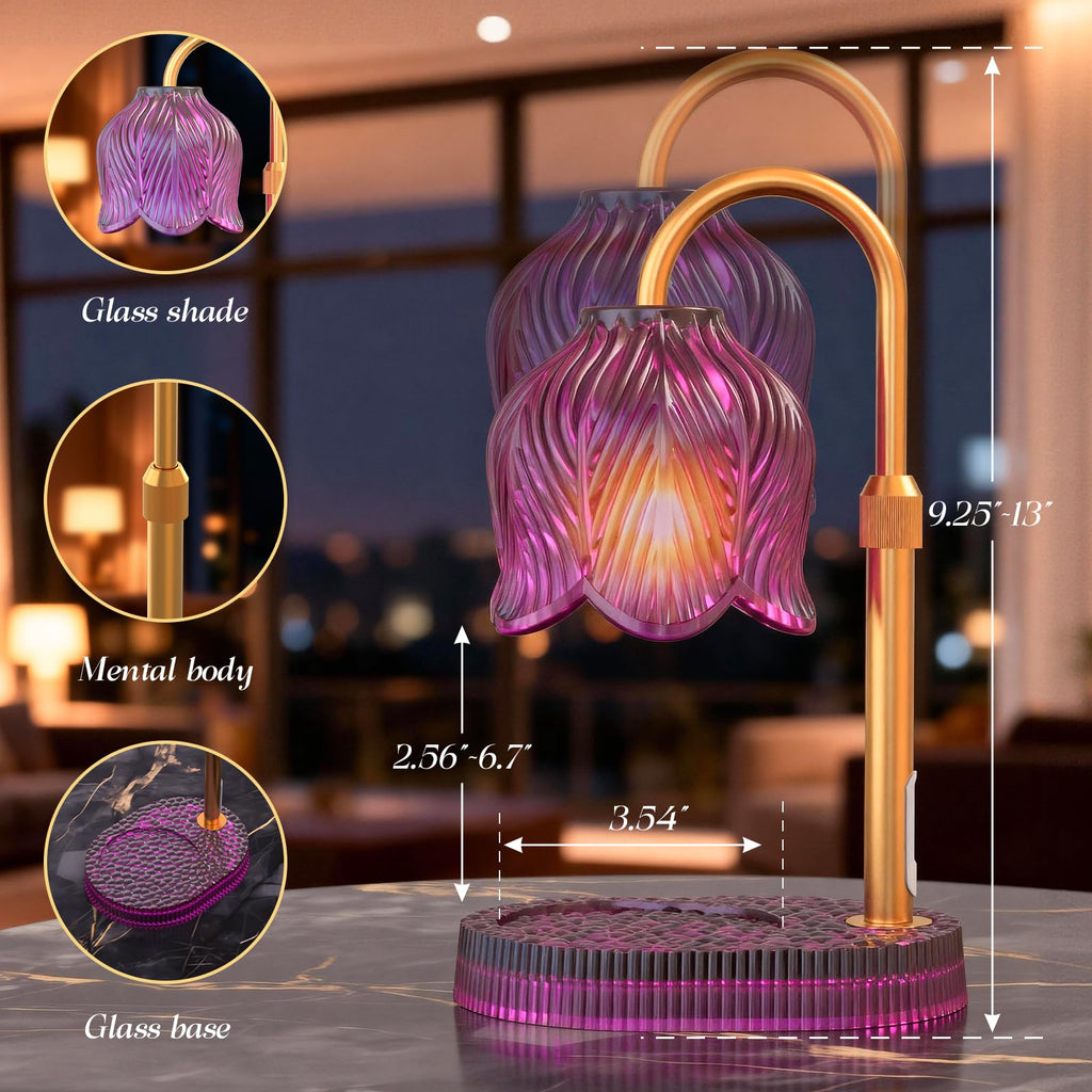 Flower Candle Warmer Lamp with Timer P123