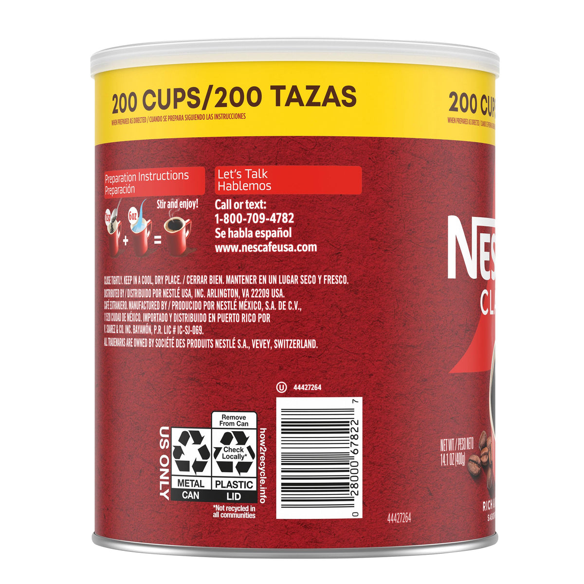 Dark Roast Instant Coffee 14.1 oz L403