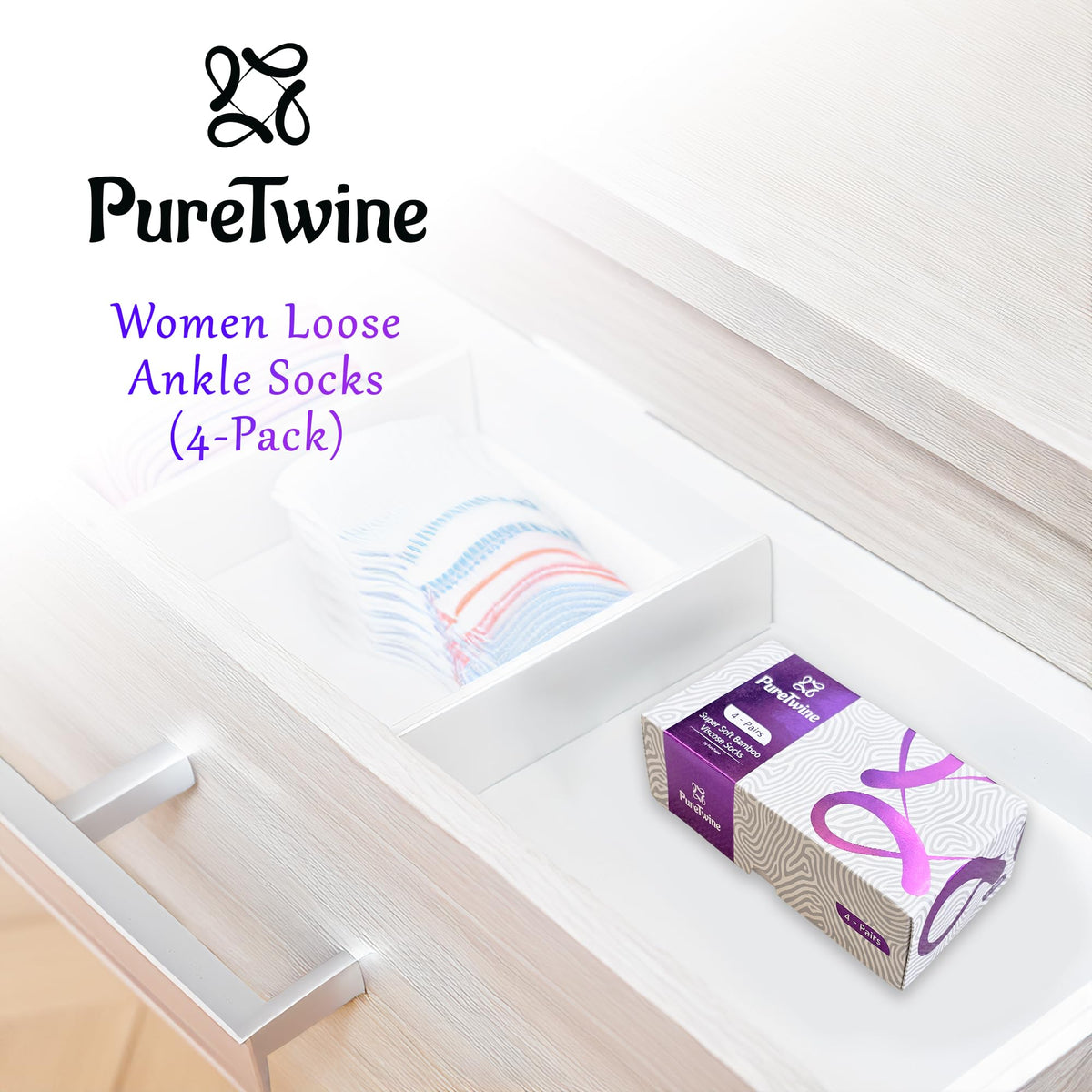 Bamboo Viscose Non Binding Ankle Socks K779727