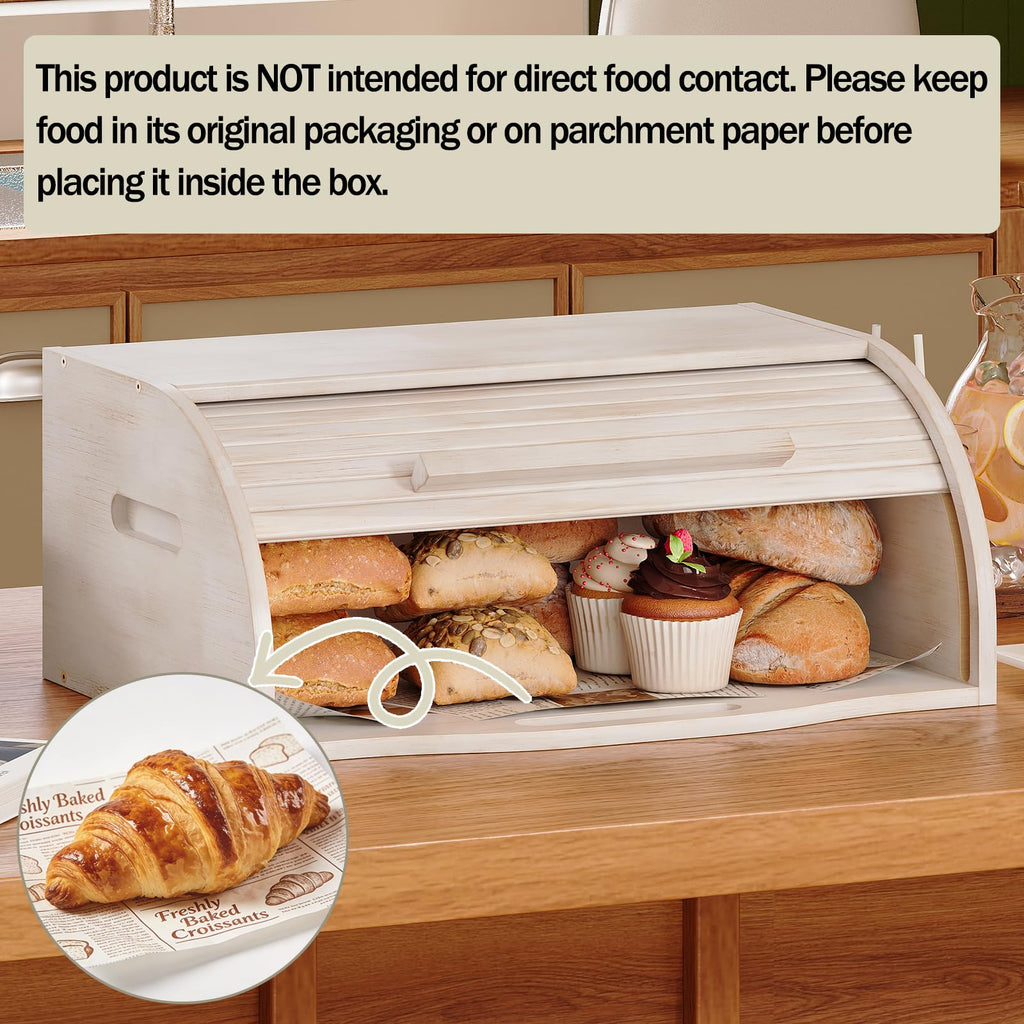 Bamboo Roll Top Bread Box P943214