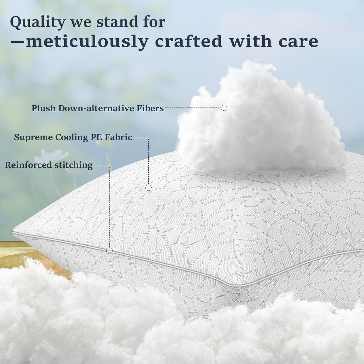 King Size Down Alternative Pillows Set of 2 V8433