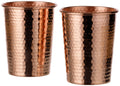 Set of 2 Hammered Copper Cups 18 Ounces S51856