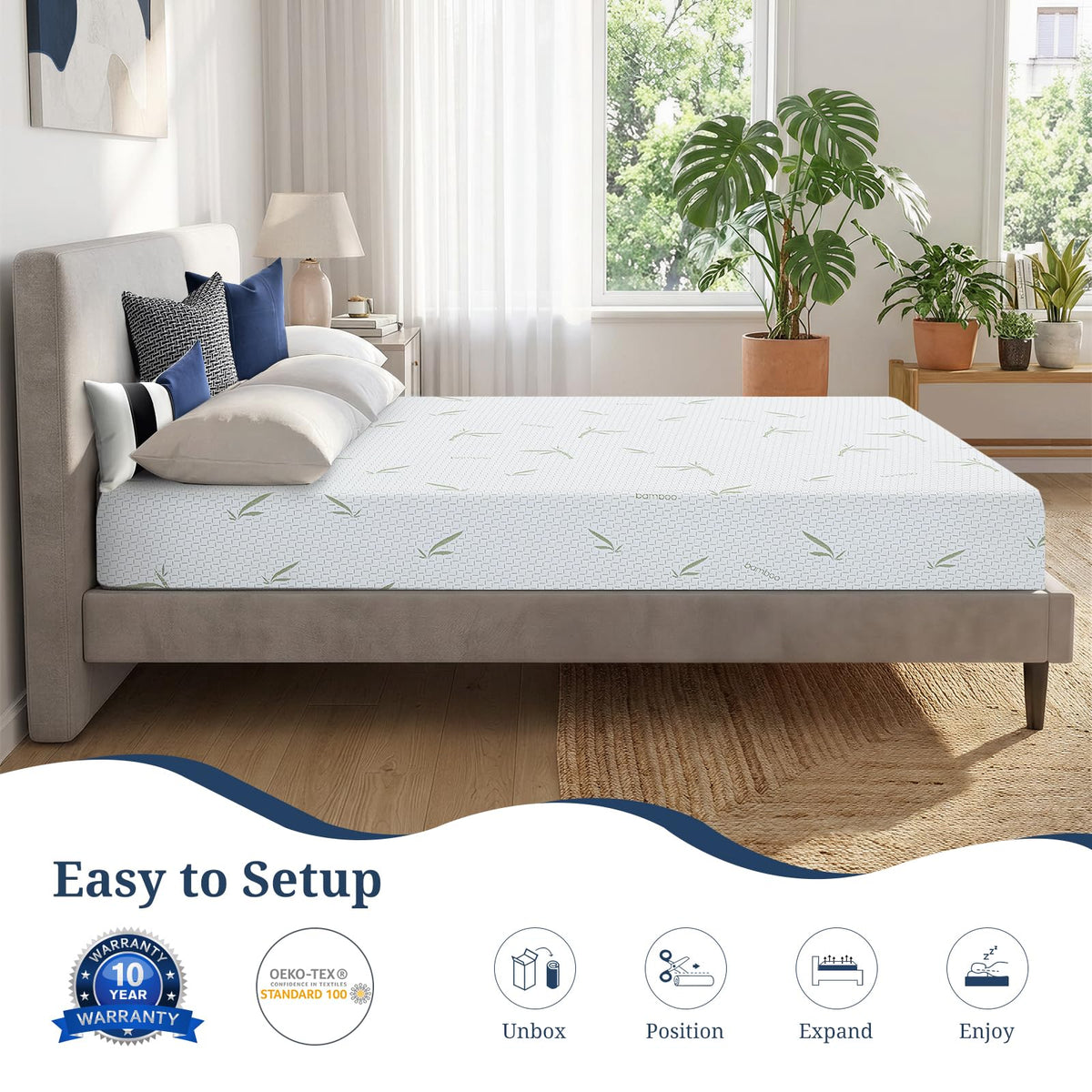 5 Inch Gel Infused Memory Foam Mattress B976