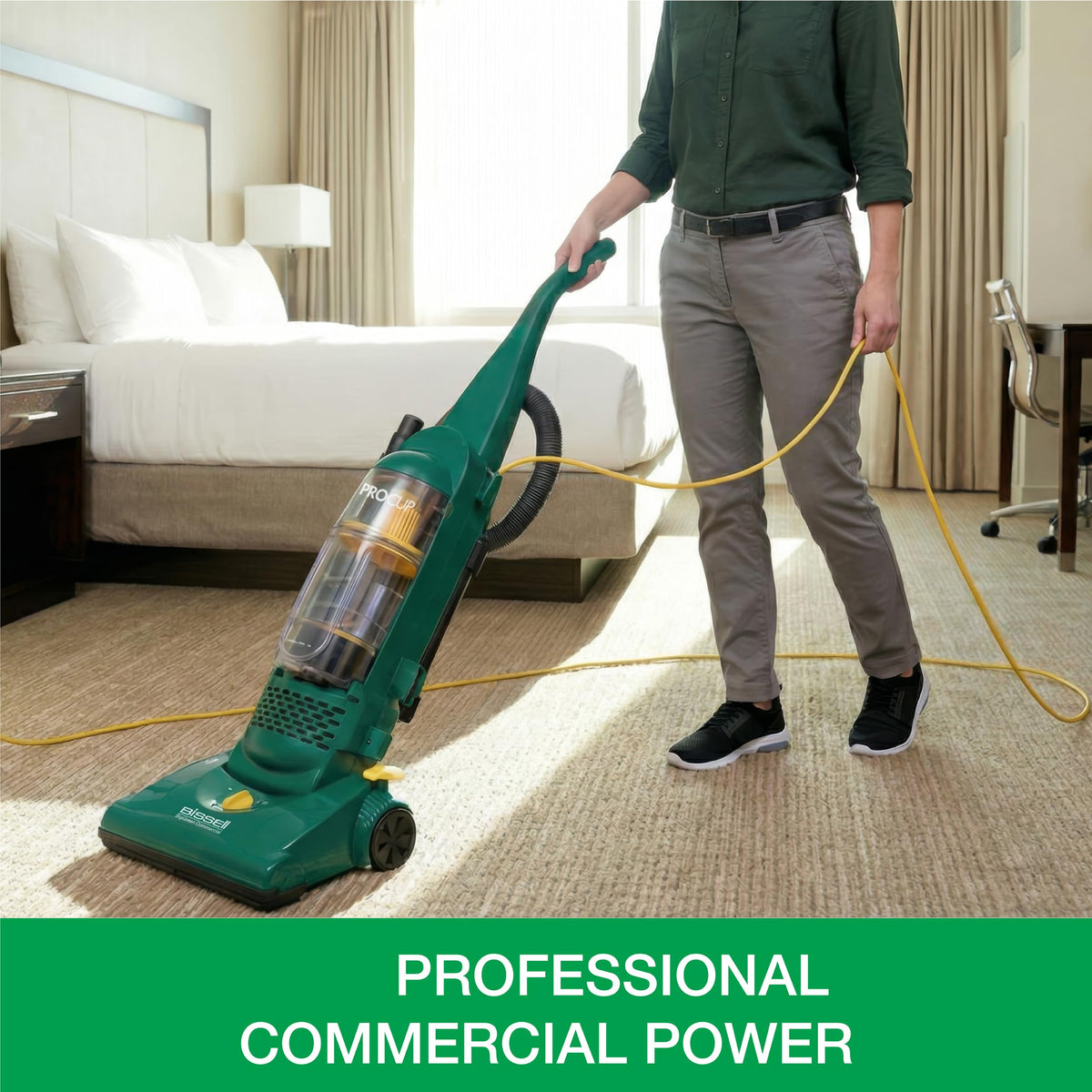 Commercial Bagless Upright Vacuum with On-Board Tools O8119
