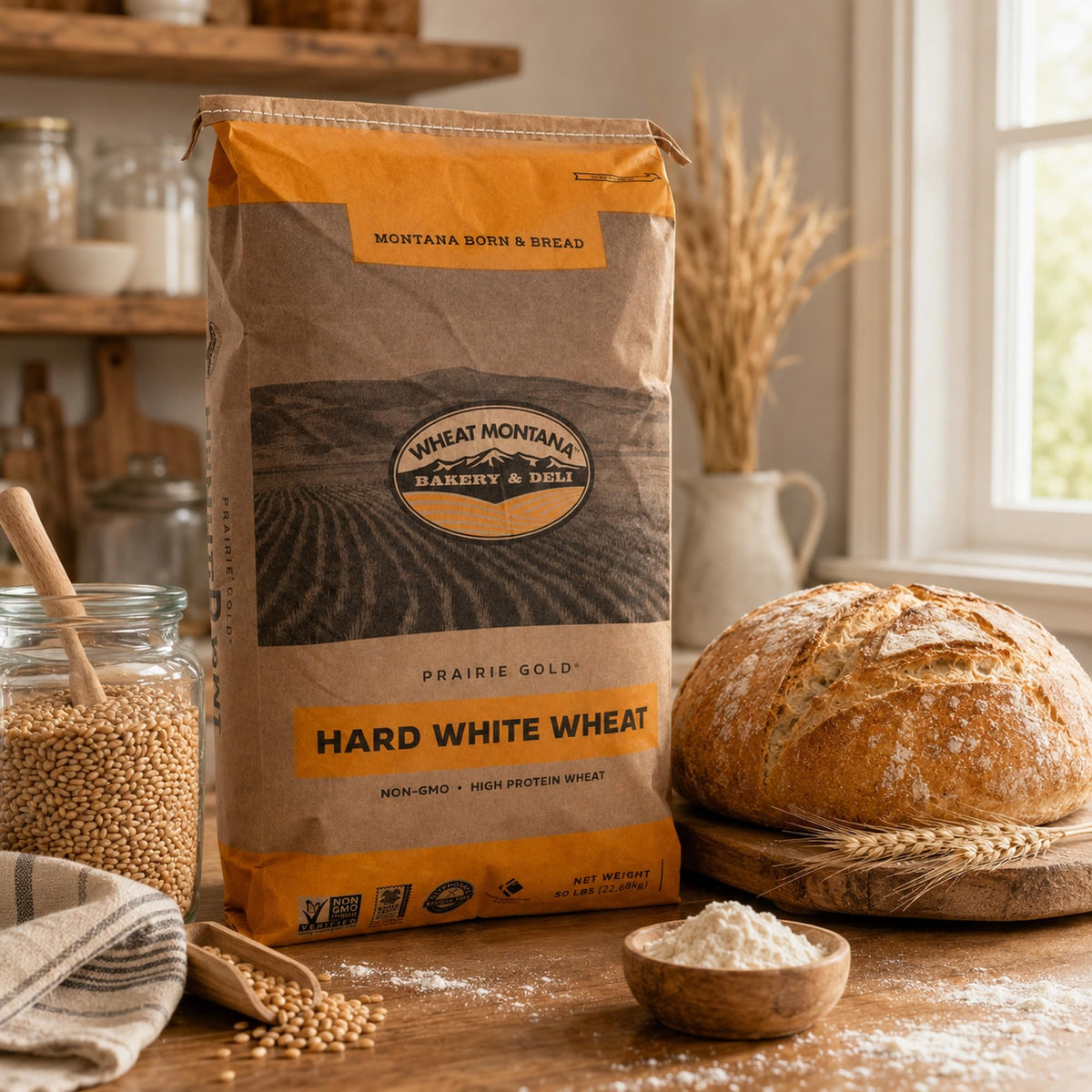50 lb Bulk Bag Whole White Spring Wheat P8906